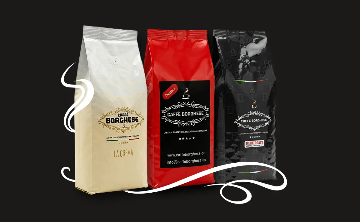 Caffè Borghese — La Crema, Classica und Dark Roast